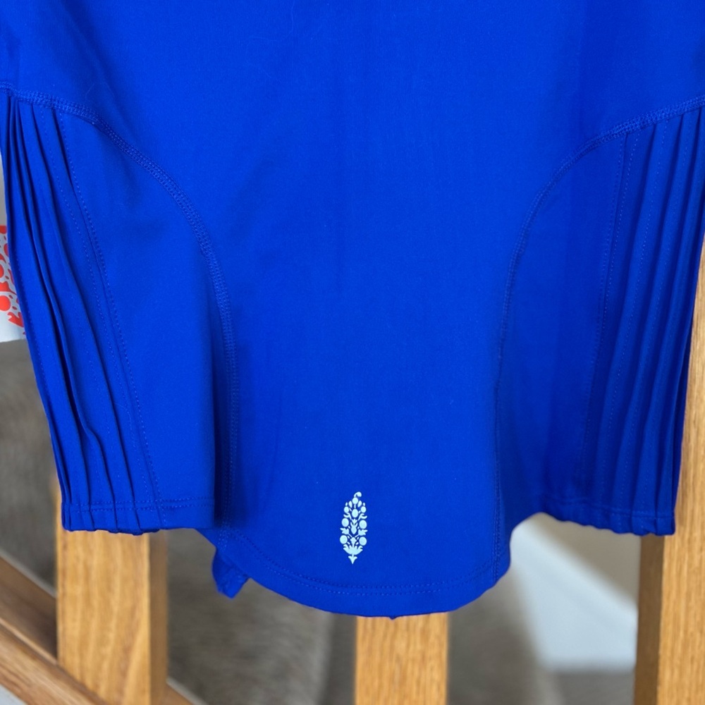 NEW Free People Movement Playin For Keeps Zip Hoodie Layer Sapphire Skies Combo - Picture 12 of 13